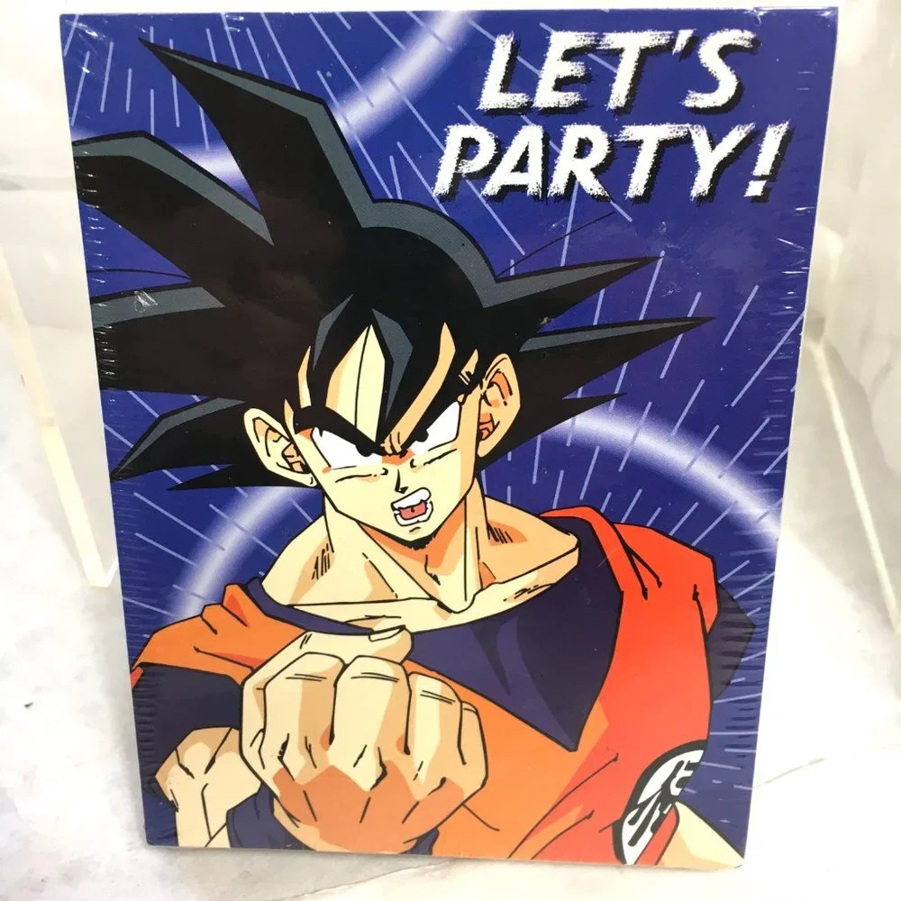 Dragon Ball Z Invitations w/ Envelopes (8ct) Vintage